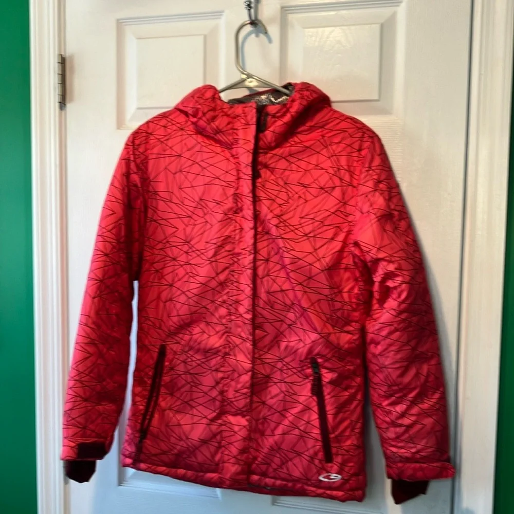 Pink c9 girls 10/12 Geometric Patterned winter snow ski snowboarding jacket coat